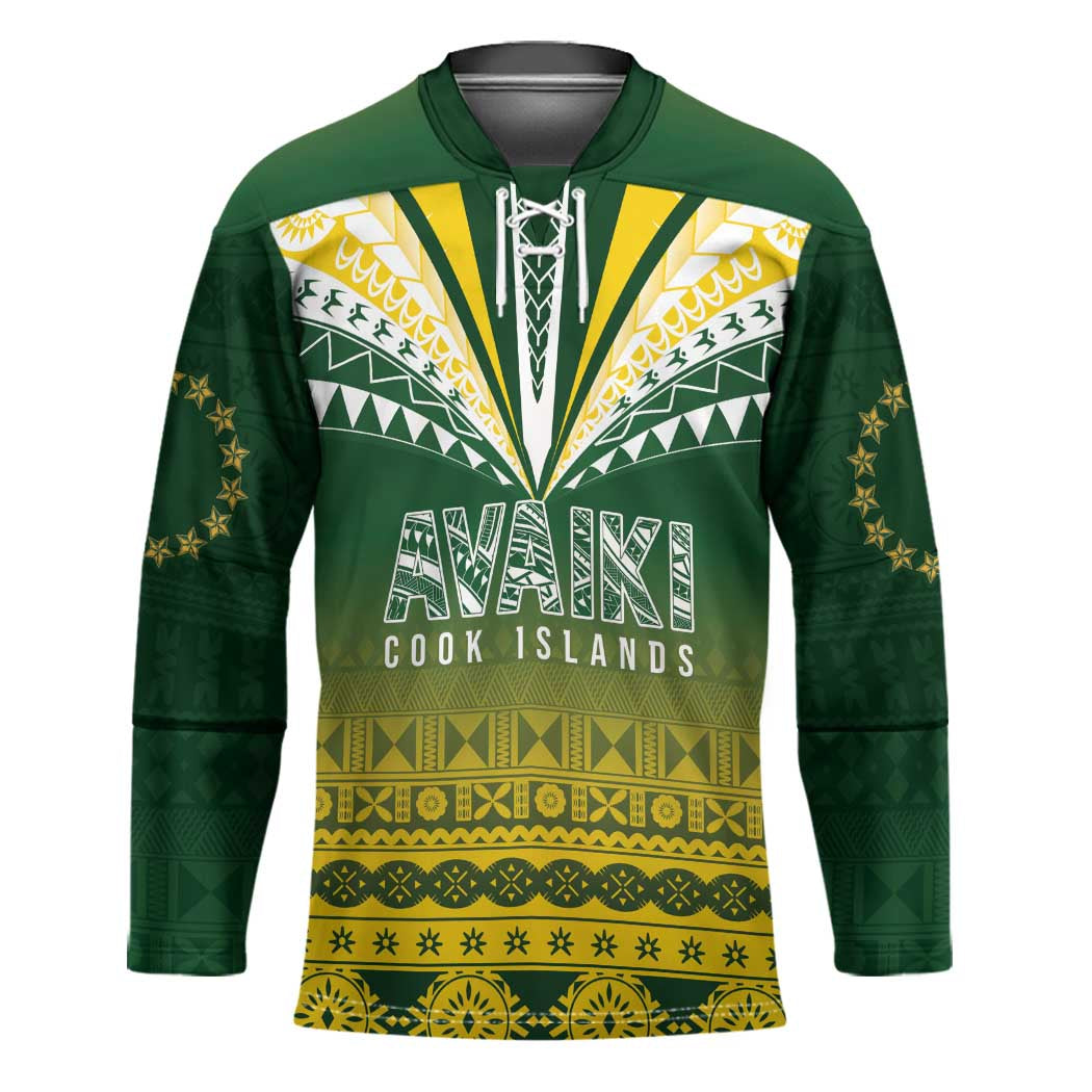 Cook Islands Rugby Custom Hockey Jersey Kuki Avaiki - Aussie Hoodie