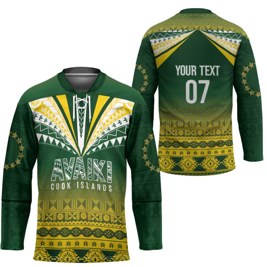 Cook Islands Rugby Custom Hockey Jersey Kuki Avaiki - Aussie Hoodie