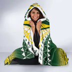 Cook Islands Rugby Hooded Blanket Kuki Avaiki - Aussie Hoodie