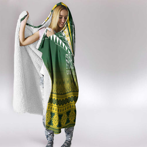 Cook Islands Rugby Hooded Blanket Kuki Avaiki - Aussie Hoodie