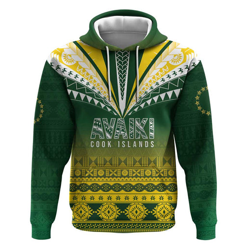 Cook Islands Rugby Custom Hoodie Kuki Avaiki - Aussie Hoodie