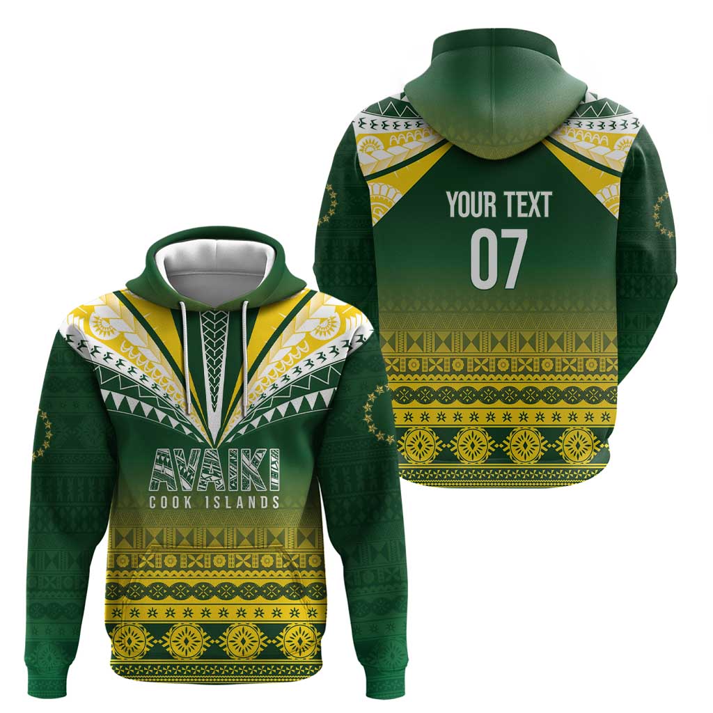 Cook Islands Rugby Custom Hoodie Kuki Avaiki - Aussie Hoodie