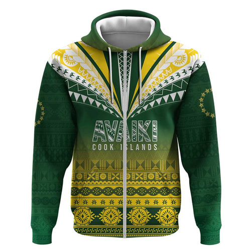 Cook Islands Rugby Custom Hoodie Kuki Avaiki - Aussie Hoodie