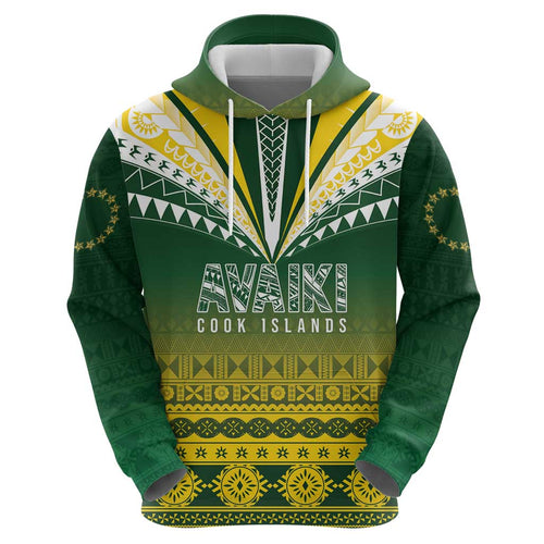 Cook Islands Rugby Custom Hoodie Kuki Avaiki - Aussie Hoodie
