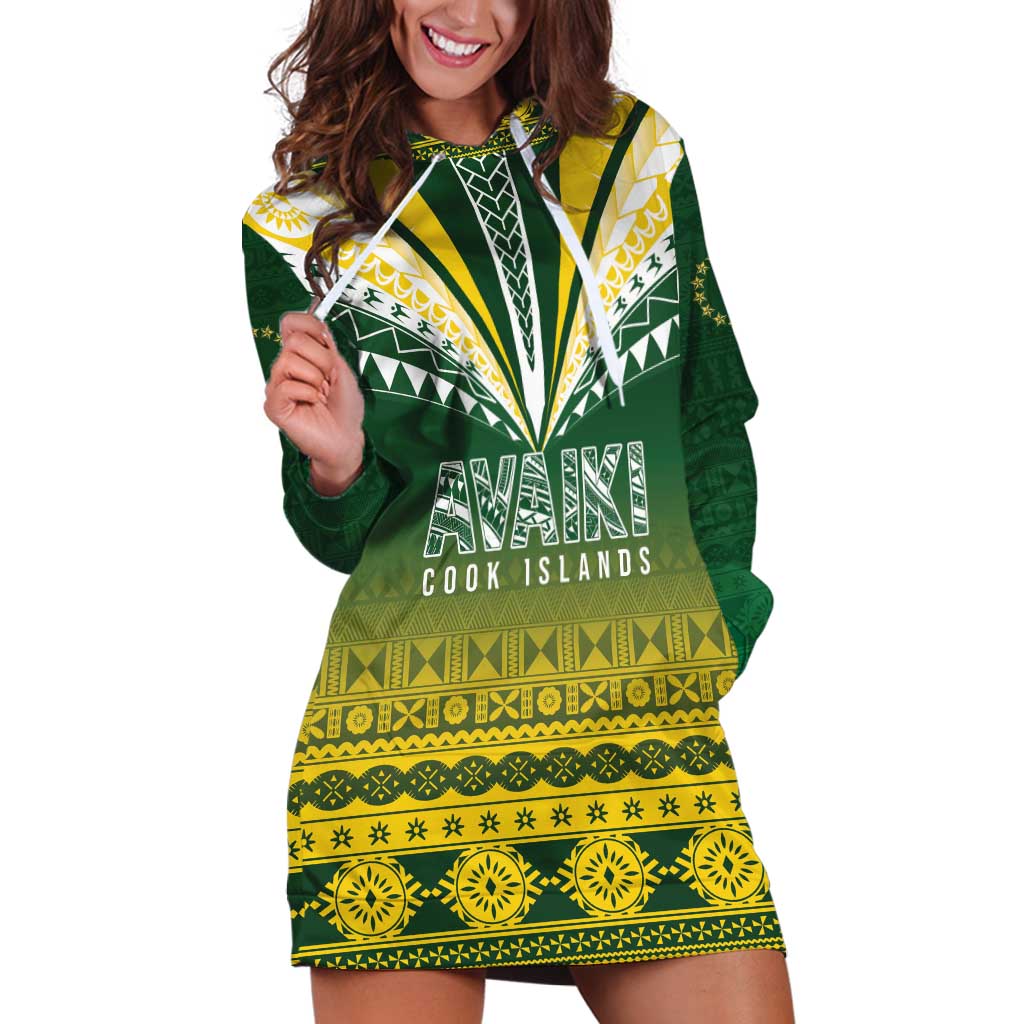 Cook Islands Rugby Custom Hoodie Dress Kuki Avaiki - Aussie Hoodie