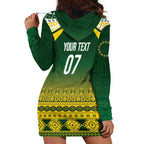 Cook Islands Rugby Custom Hoodie Dress Kuki Avaiki - Aussie Hoodie