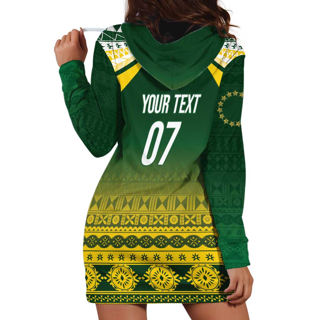 Cook Islands Rugby Custom Hoodie Dress Kuki Avaiki - Aussie Hoodie