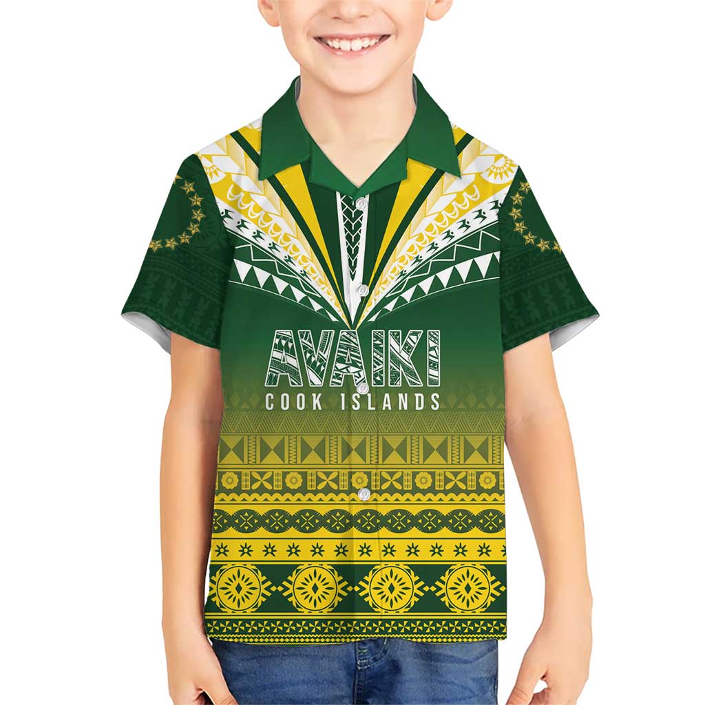Cook Islands Rugby Custom Kid Hawaiian Shirt Kuki Avaiki - Aussie Hoodie