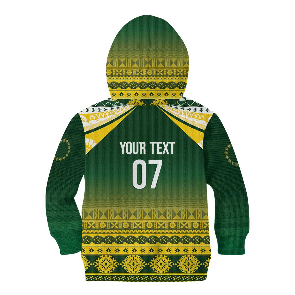 Cook Islands Rugby Custom Kid Hoodie Kuki Avaiki - Aussie Hoodie