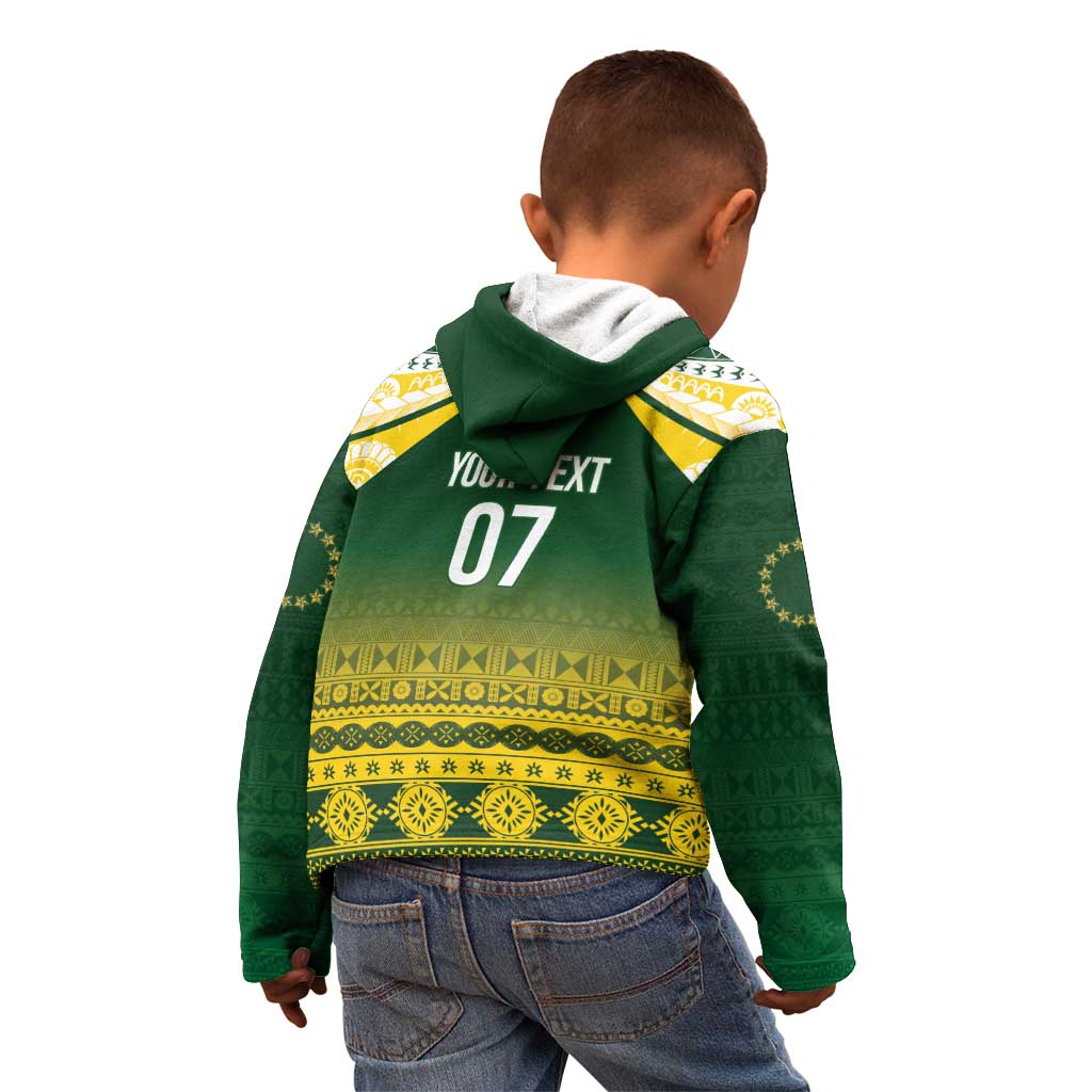 Cook Islands Rugby Custom Kid Hoodie Kuki Avaiki - Aussie Hoodie