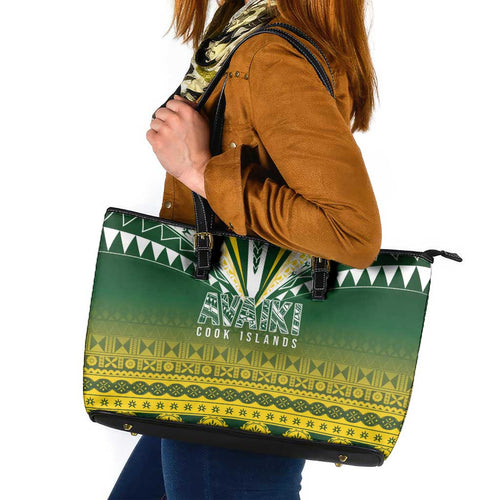 Cook Islands Rugby Leather Tote Bag Kuki Avaiki - Aussie Hoodie