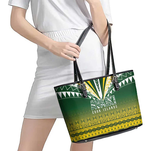 Cook Islands Rugby Leather Tote Bag Kuki Avaiki - Aussie Hoodie