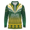 Cook Islands Rugby Custom Long Sleeve Polo Shirt Kuki Avaiki - Aussie Hoodie