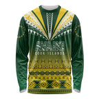 Cook Islands Rugby Custom Long Sleeve Shirt Kuki Avaiki - Aussie Hoodie