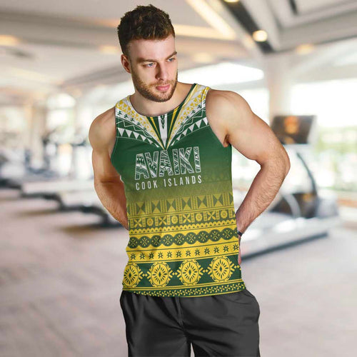Cook Islands Rugby Custom Men Tank Top Kuki Avaiki - Aussie Hoodie