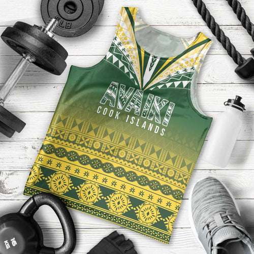 Cook Islands Rugby Custom Men Tank Top Kuki Avaiki - Aussie Hoodie
