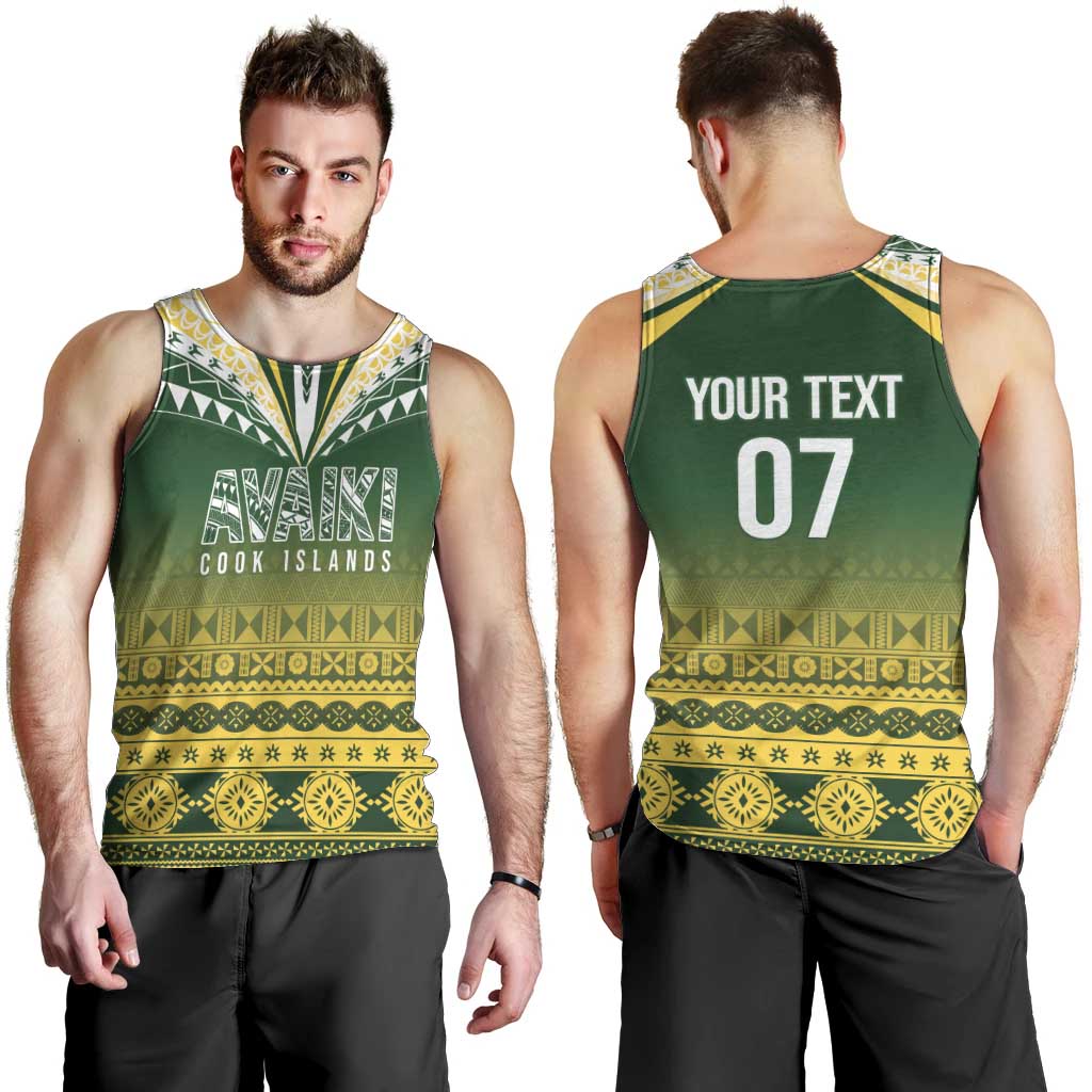 Cook Islands Rugby Custom Men Tank Top Kuki Avaiki - Aussie Hoodie