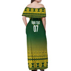 Cook Islands Rugby Custom Off Shoulder Maxi Dress Kuki Avaiki - Aussie Hoodie