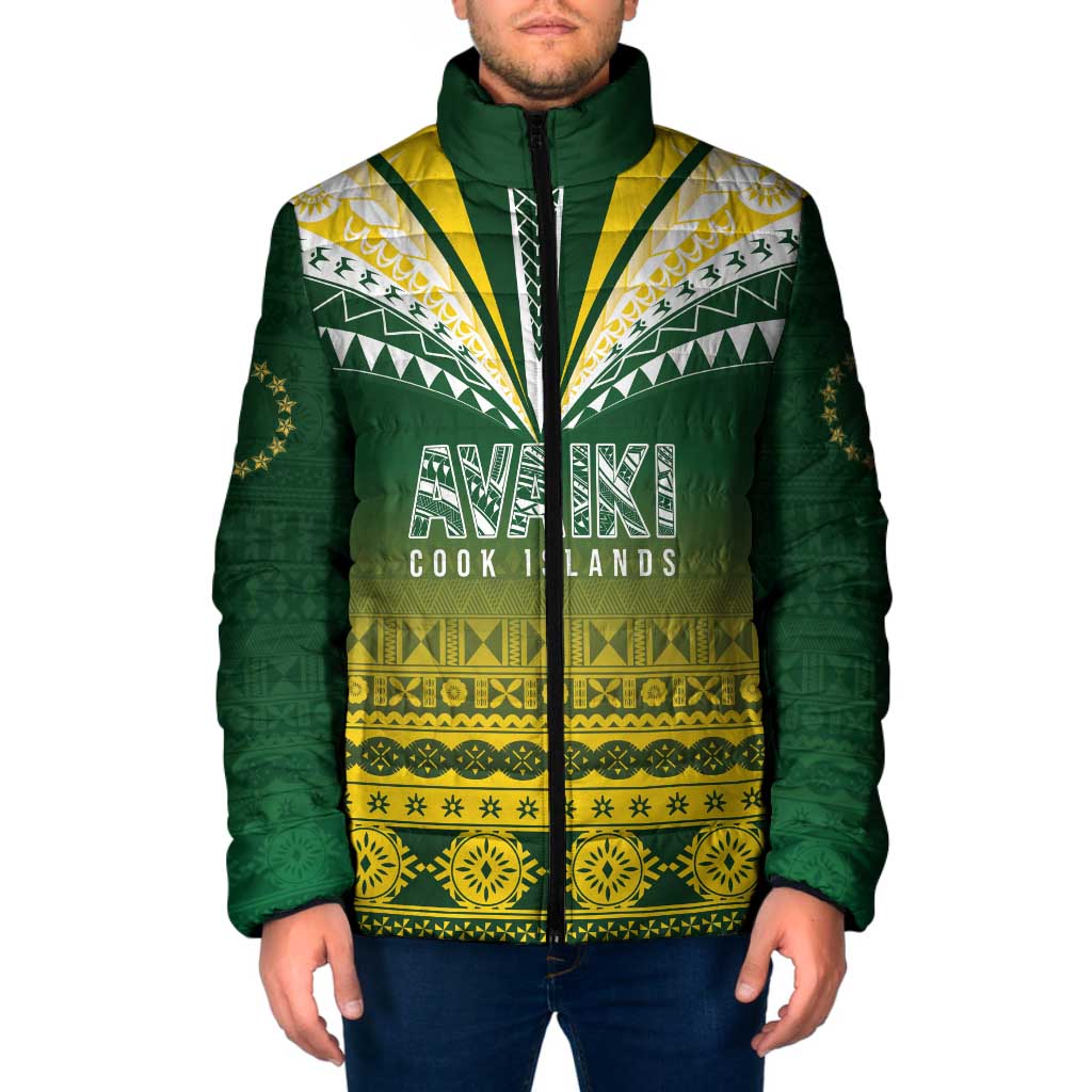 Cook Islands Rugby Custom Padded Jacket Kuki Avaiki - Aussie Hoodie