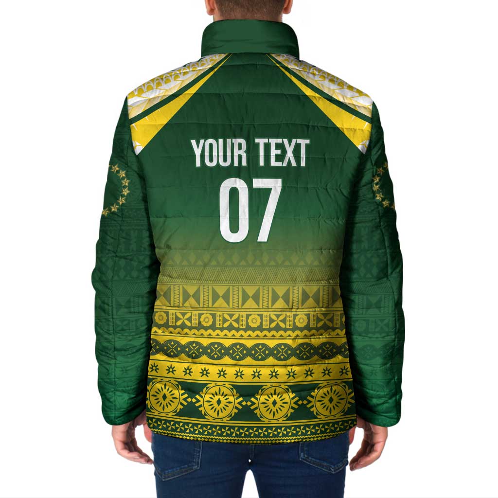 Cook Islands Rugby Custom Padded Jacket Kuki Avaiki - Aussie Hoodie