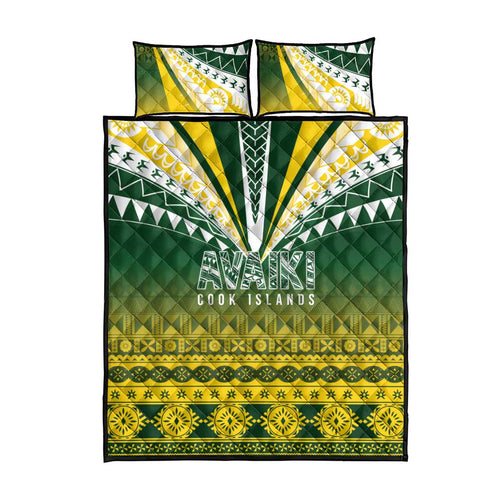 Cook Islands Rugby Quilt Bed Set Kuki Avaiki - Aussie Hoodie