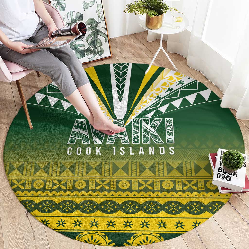 Cook Islands Rugby Round Carpet Kuki Avaiki - Aussie Hoodie