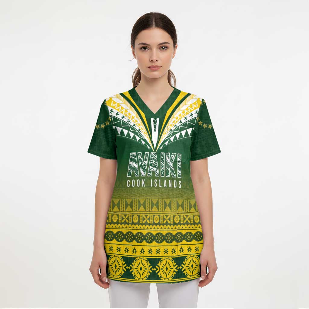 Cook Islands Rugby Custom Scrub Top Kuki Avaiki - Aussie Hoodie