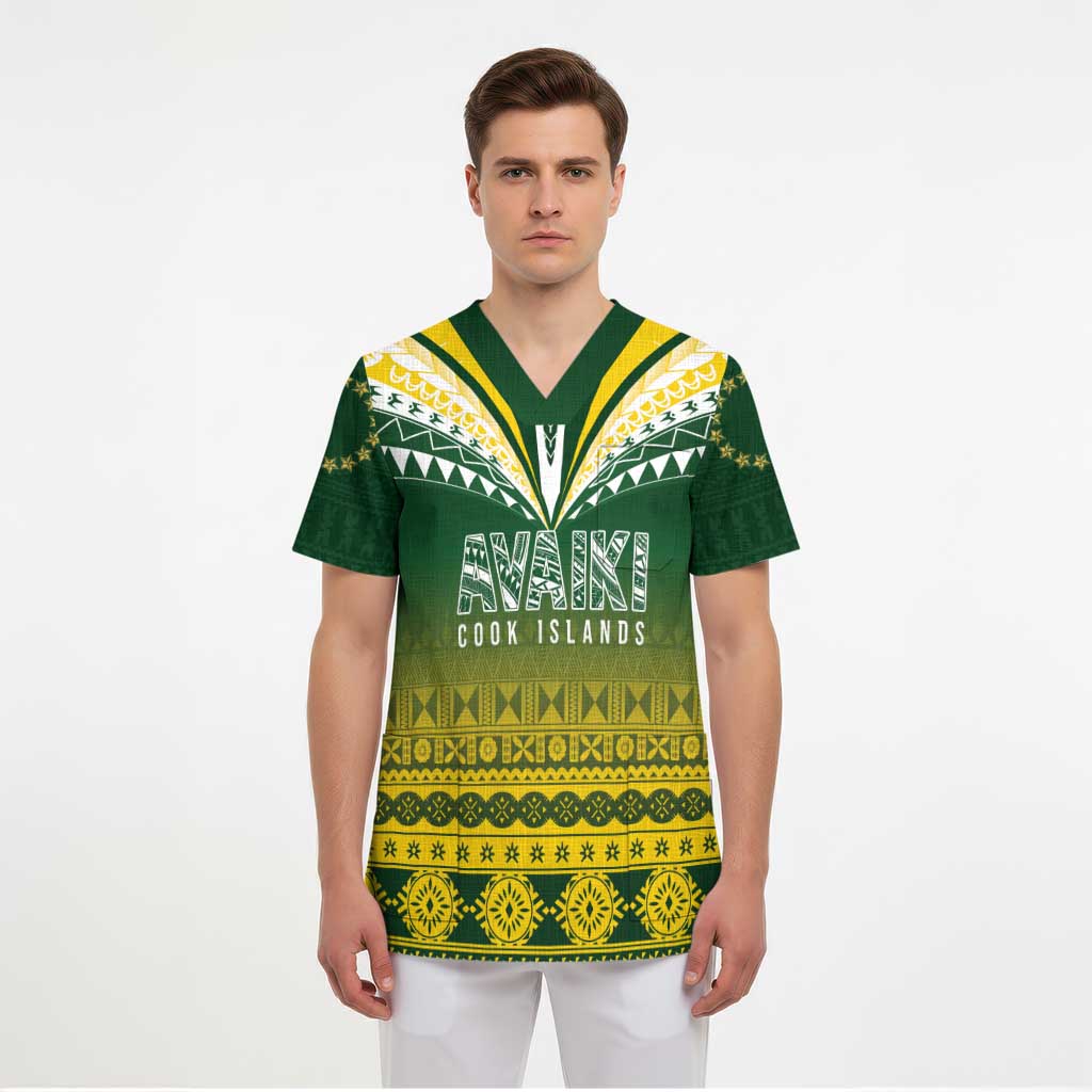 Cook Islands Rugby Custom Scrub Top Kuki Avaiki - Aussie Hoodie