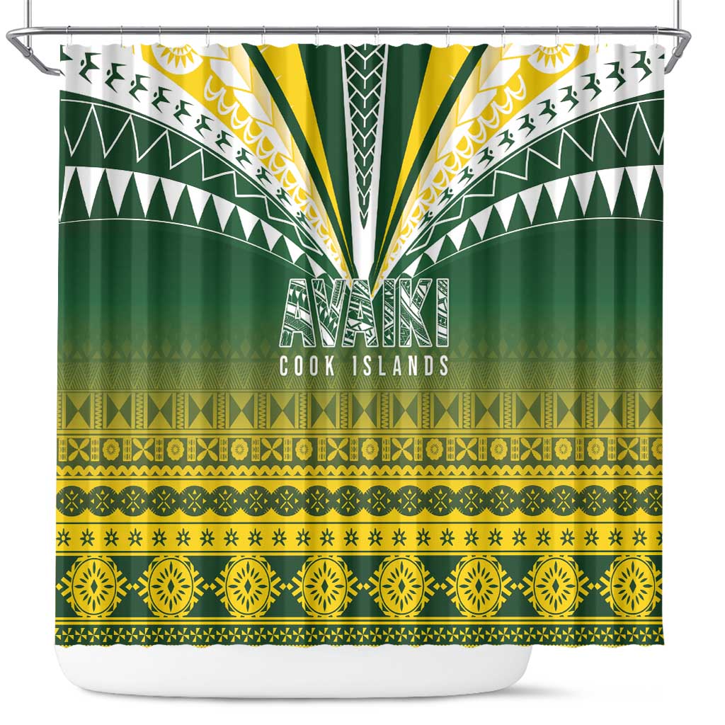 Cook Islands Rugby Shower Curtain Kuki Avaiki - Aussie Hoodie