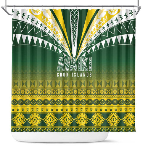 Cook Islands Rugby Shower Curtain Kuki Avaiki - Aussie Hoodie
