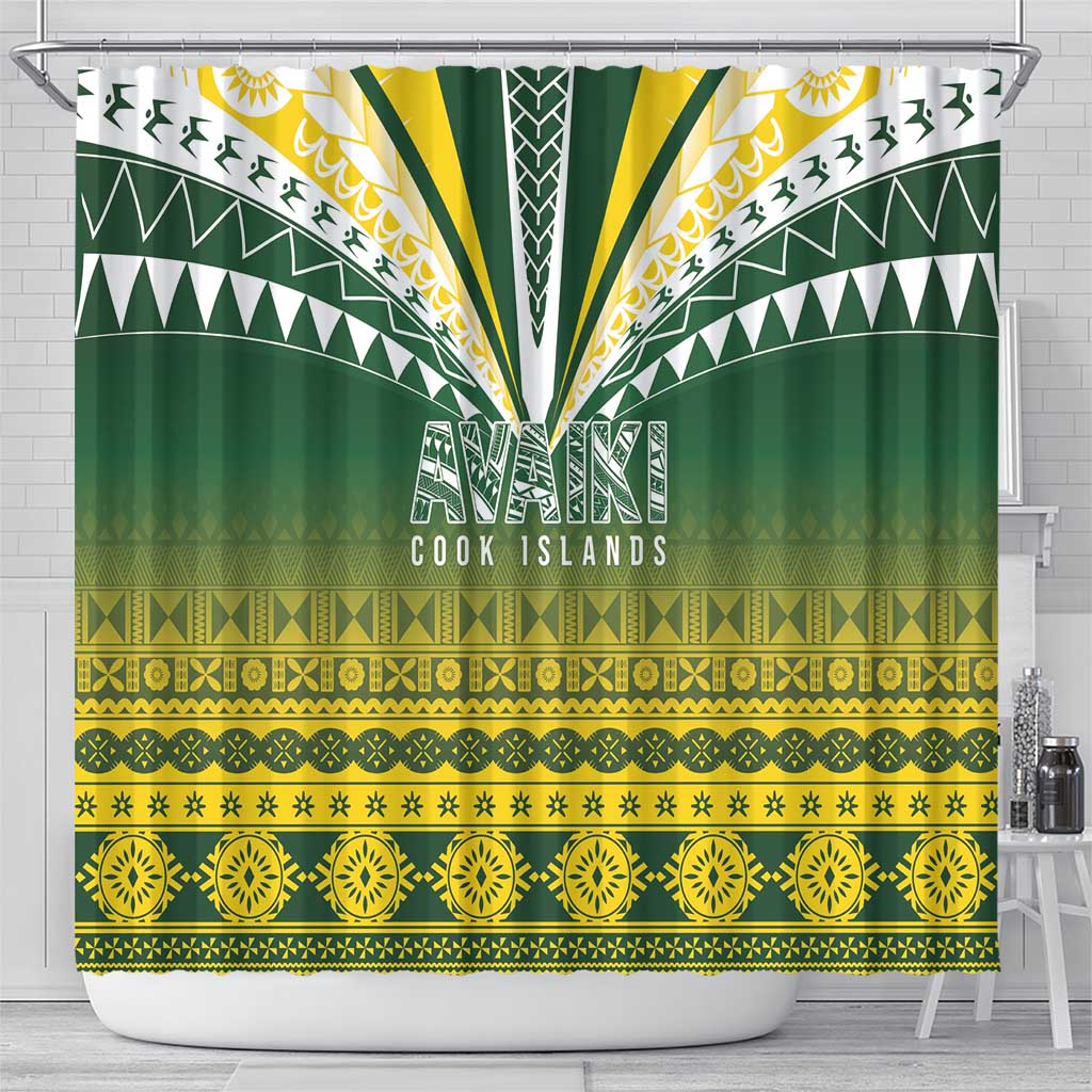 Cook Islands Rugby Shower Curtain Kuki Avaiki - Aussie Hoodie