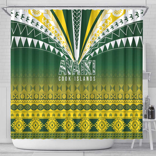 Cook Islands Rugby Shower Curtain Kuki Avaiki - Aussie Hoodie