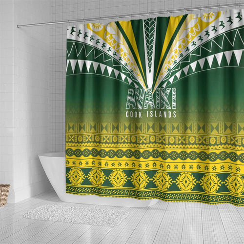 Cook Islands Rugby Shower Curtain Kuki Avaiki - Aussie Hoodie