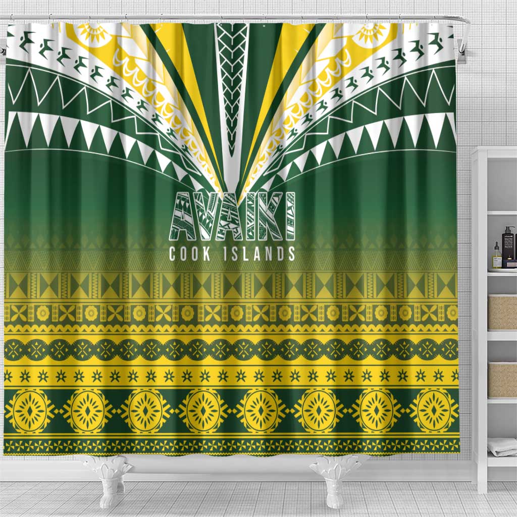 Cook Islands Rugby Shower Curtain Kuki Avaiki - Aussie Hoodie