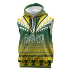 Cook Islands Rugby Custom Sleeveless Hoodie Kuki Avaiki - Aussie Hoodie