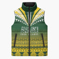Cook Islands Rugby Custom Sleeveless Puffer Jacket Kuki Avaiki - Aussie Hoodie