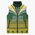 Cook Islands Rugby Custom Sleeveless Puffer Jacket Kuki Avaiki - Aussie Hoodie