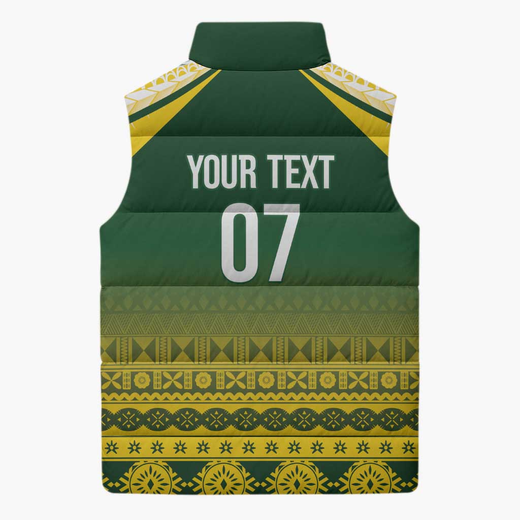 Cook Islands Rugby Custom Sleeveless Puffer Jacket Kuki Avaiki - Aussie Hoodie