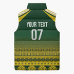 Cook Islands Rugby Custom Sleeveless Puffer Jacket Kuki Avaiki - Aussie Hoodie