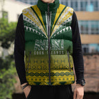Cook Islands Rugby Custom Sleeveless Puffer Jacket Kuki Avaiki - Aussie Hoodie
