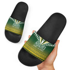 Cook Islands Rugby Slide Sandals Kuki Avaiki - Aussie Hoodie