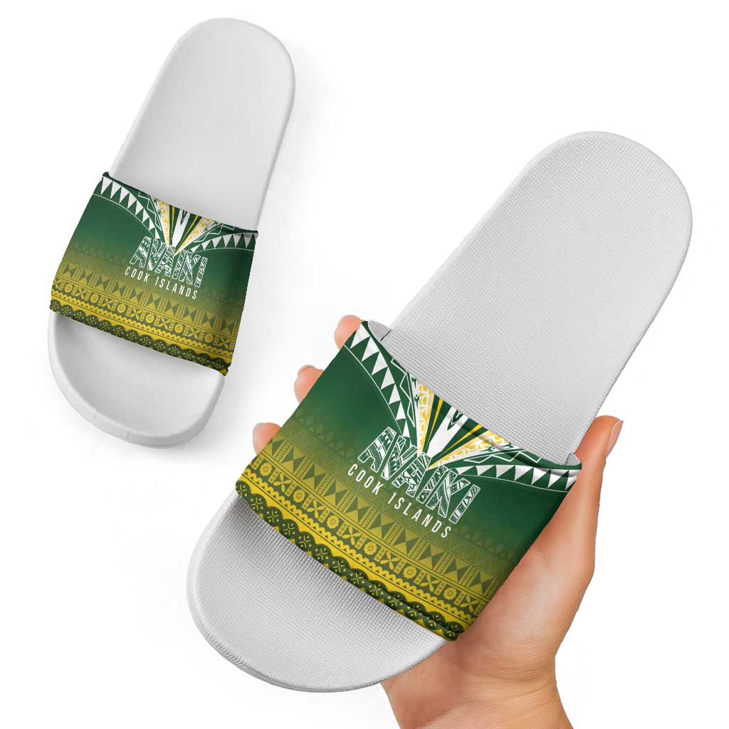 Cook Islands Rugby Slide Sandals Kuki Avaiki - Aussie Hoodie