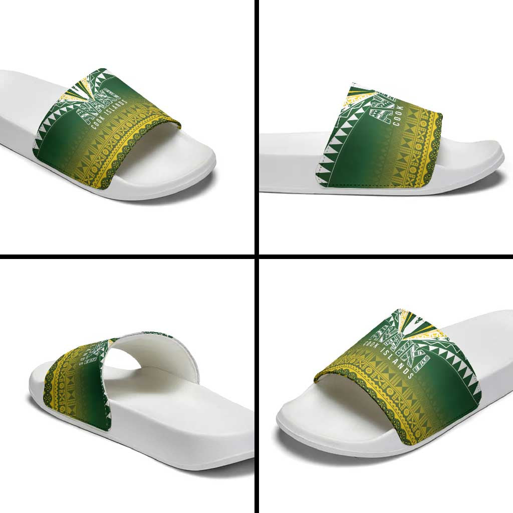 Cook Islands Rugby Slide Sandals Kuki Avaiki - Aussie Hoodie