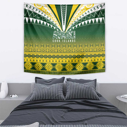 Cook Islands Rugby Tapestry Kuki Avaiki - Aussie Hoodie
