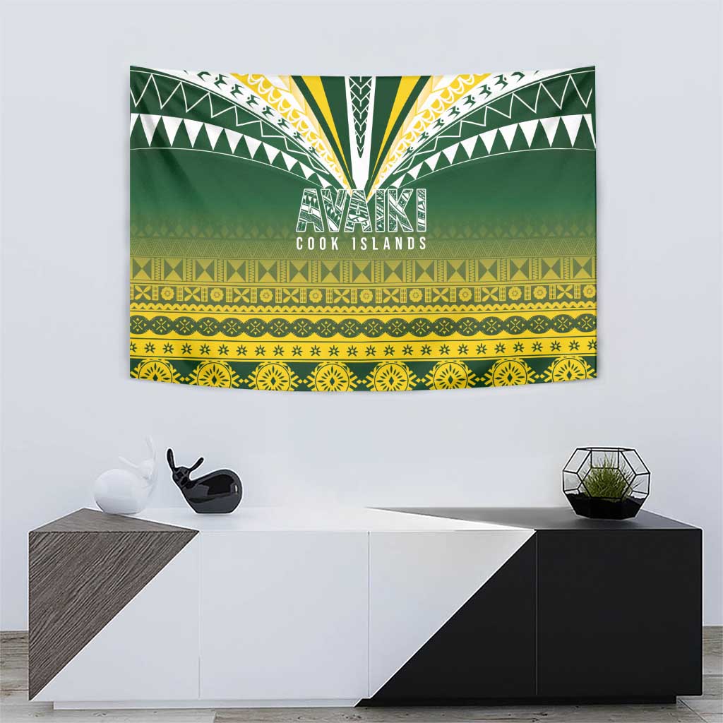Cook Islands Rugby Tapestry Kuki Avaiki - Aussie Hoodie
