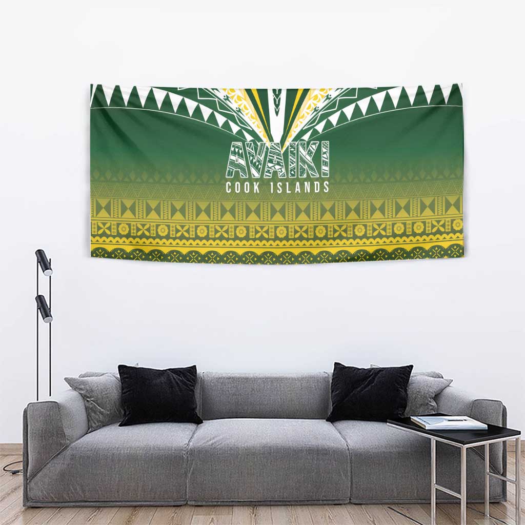 Cook Islands Rugby Tapestry Kuki Avaiki - Aussie Hoodie
