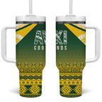 Cook Islands Rugby Tumbler With Handle Kuki Avaiki - Aussie Hoodie