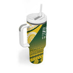 Cook Islands Rugby Tumbler With Handle Kuki Avaiki - Aussie Hoodie