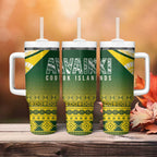 Cook Islands Rugby Tumbler With Handle Kuki Avaiki - Aussie Hoodie