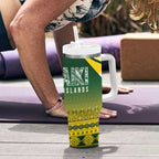 Cook Islands Rugby Tumbler With Handle Kuki Avaiki - Aussie Hoodie